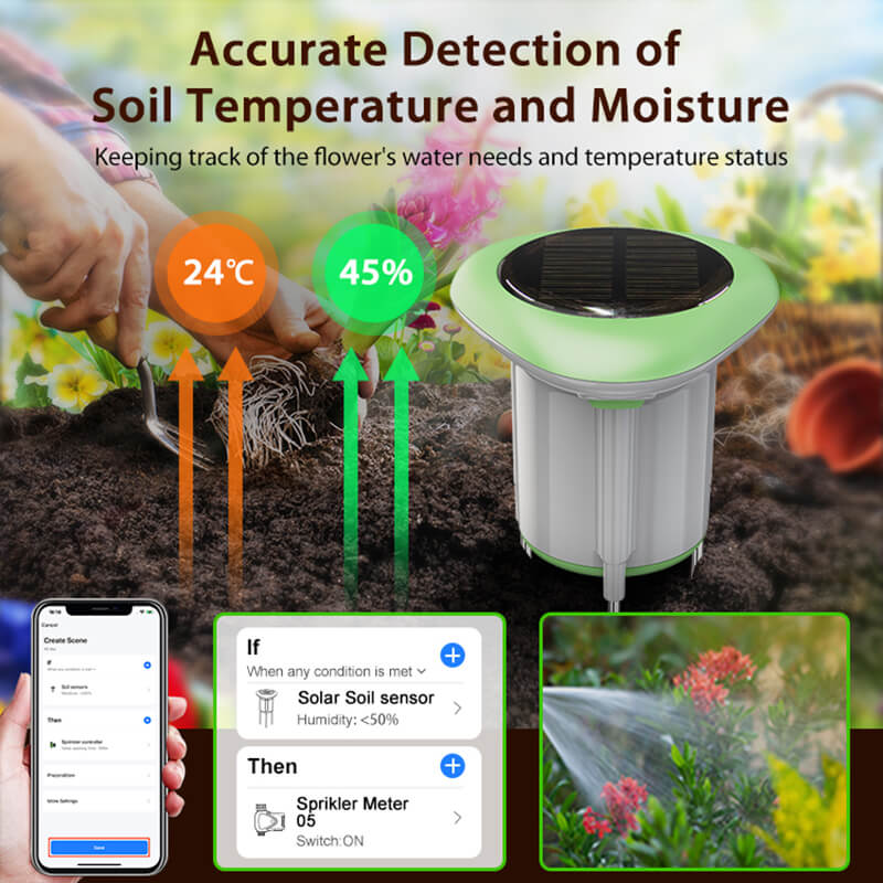 There is no need to use traditional manual observation or experience to judge. You can understand the soil conditions at any time. Accurate data improves the success rate of planting and saves water resources.