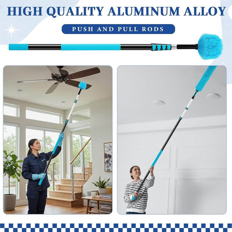 itoolmax 11.8ft 4 in 1 high reach duster kit alloy