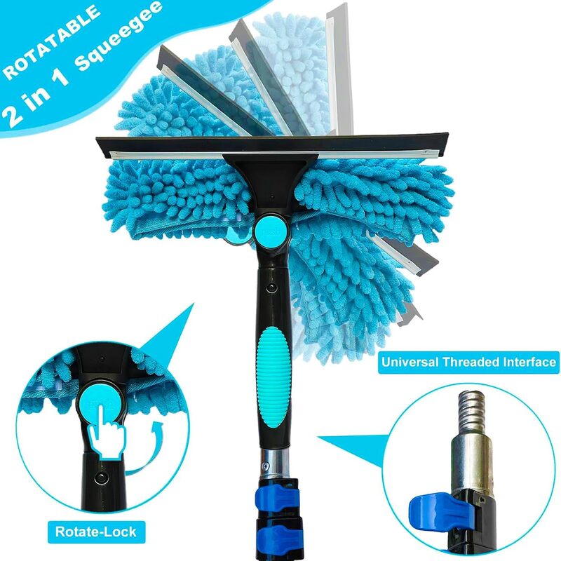 itoolmax 11.8ft 4 in 1 high reach duster kit scrapper