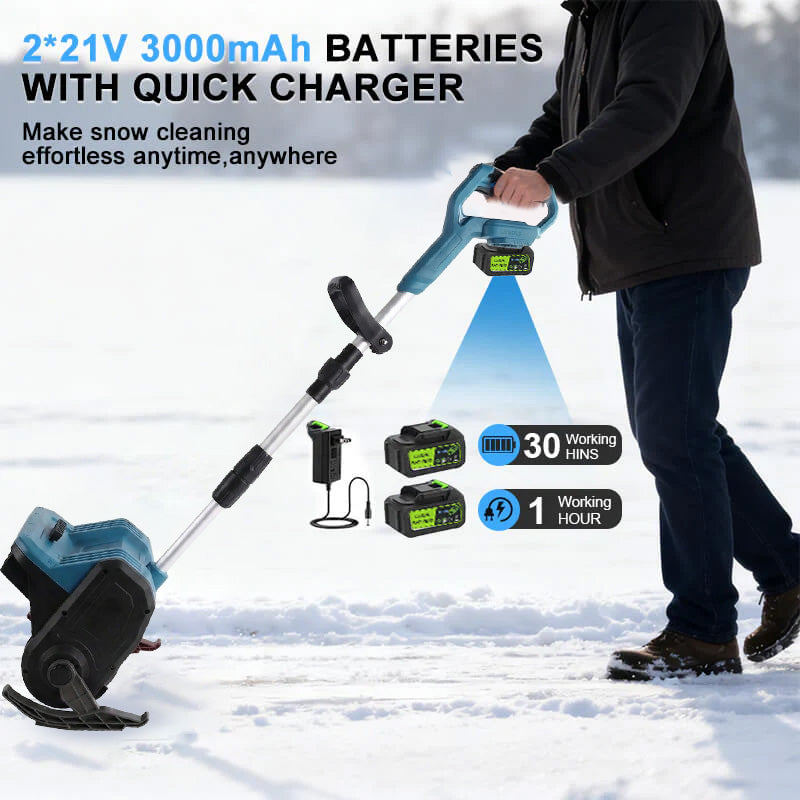 itoolmax 12 inch cordless snow shovel 2x3000mah bettery new mode
