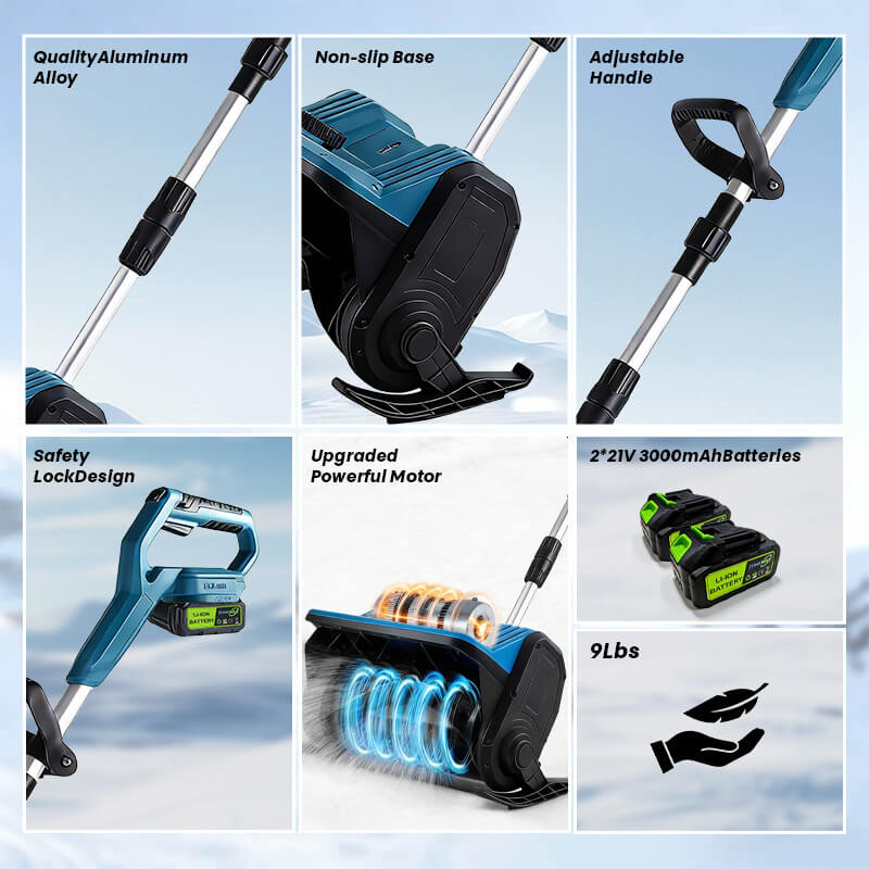 itoolmax 12 inch cordless snow shovel advantaged