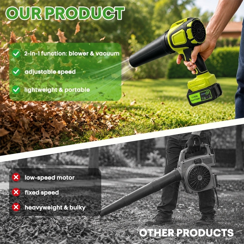 itoolmax 2 in 1 cordless leaf blower vacuum comparison