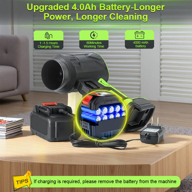 itoolmax 29000rpm cordless leaf blow battery with charge