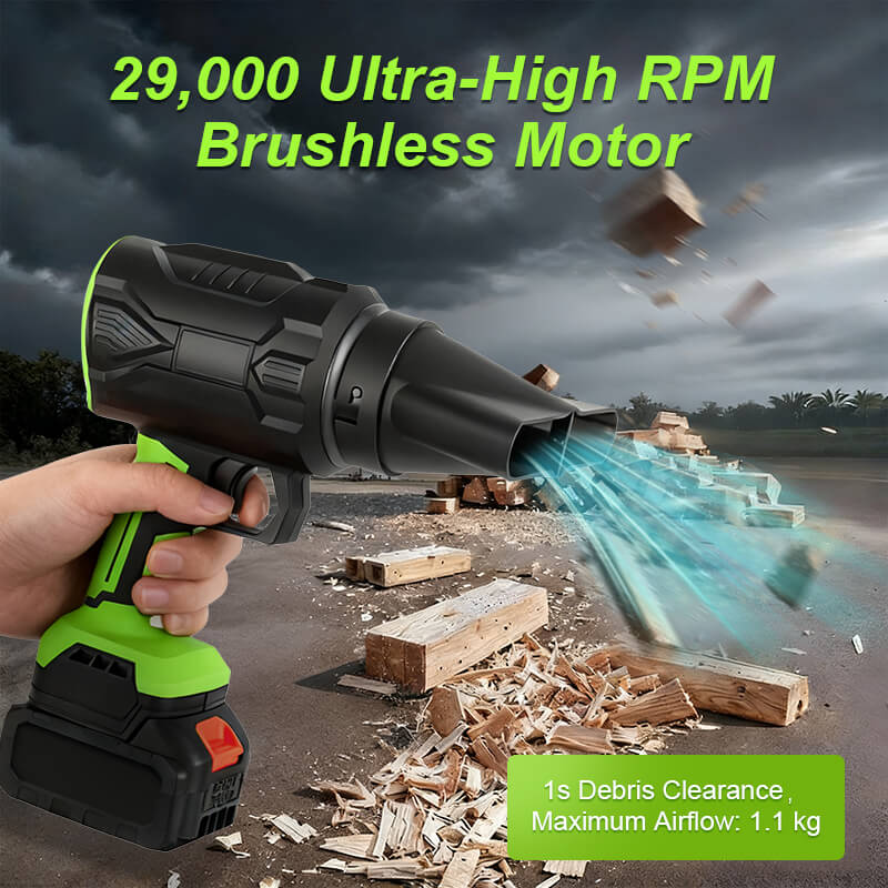 itoolmax 29000rpm cordless leaf blower brushless motor