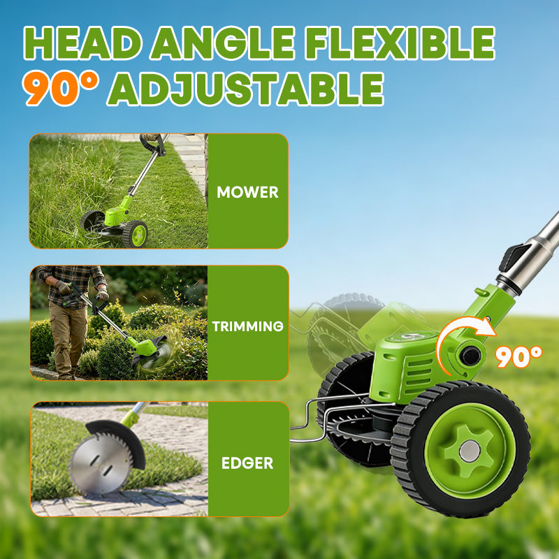 itoolmax 3 in 1 cordless weed eater adjustable head