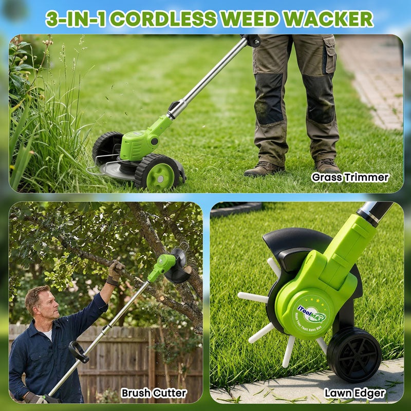 itoolmax 3 in 1 cordless weed eater three type