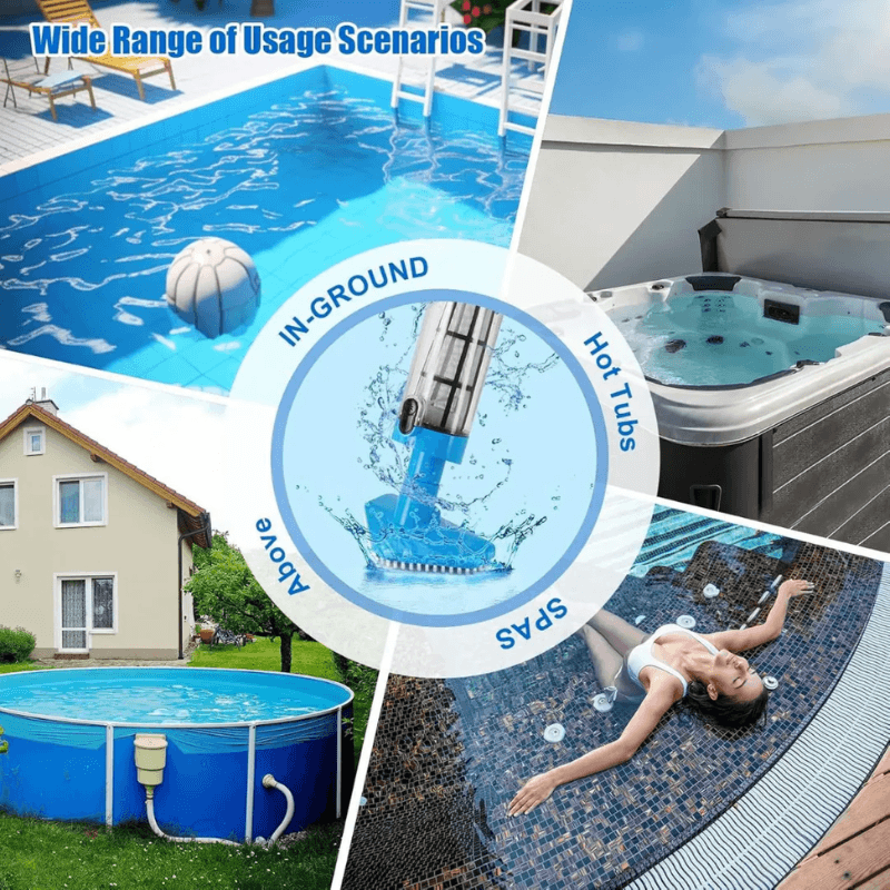 itoolmax 3 in 1 rechargeable pool vacuum cleaner application