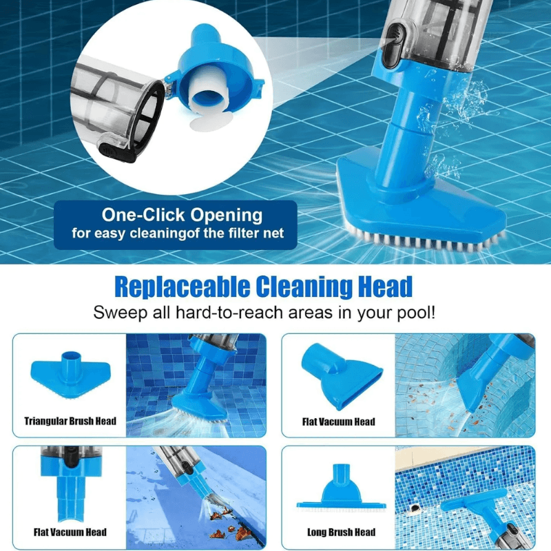 itoolmax 3 in 1 rechargeable pool vacuum cleaner replacement cleaning head