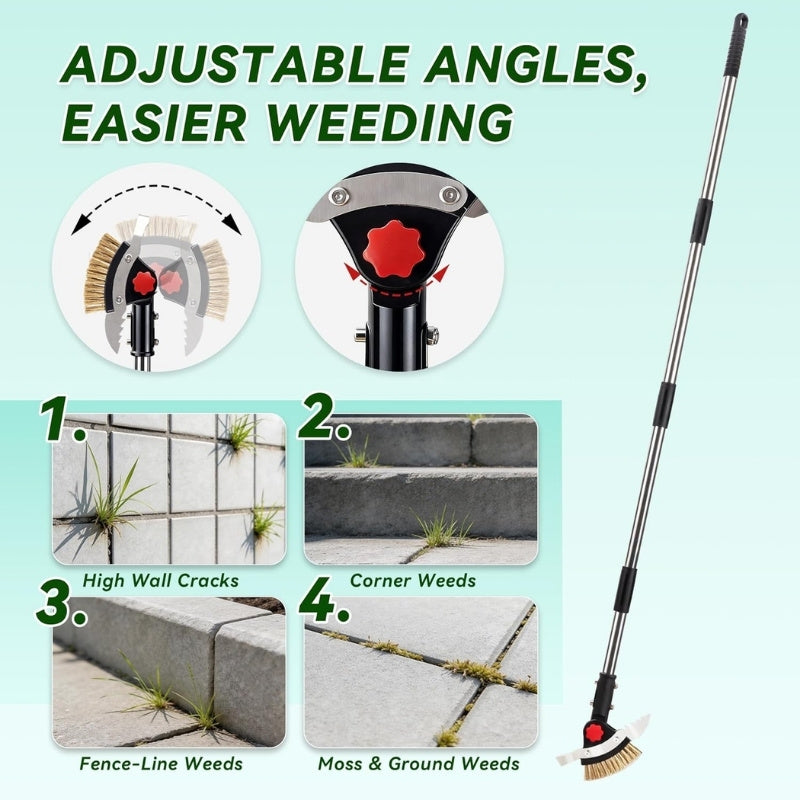 itoolmax 3 in 1 weed puller tool with adjustable bush