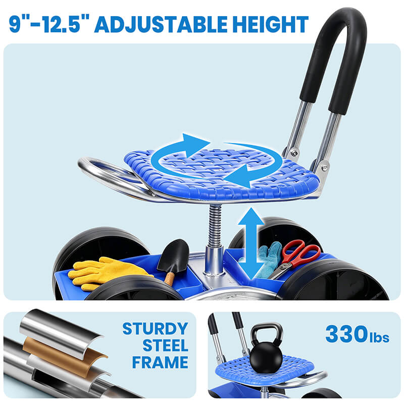 itoolmax 360 degree rotating gardening 330 lbs