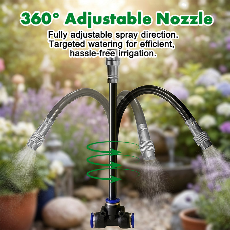 itoolmax 360 drip irrigation kit adjustable nozzle