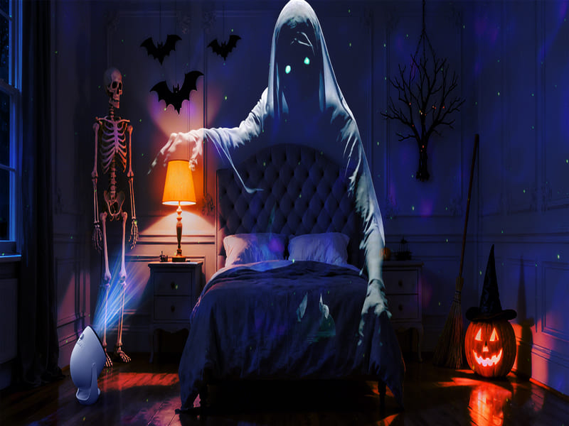 itoolmax 3d galaxy projector with 90 scenes 200 frames halloween