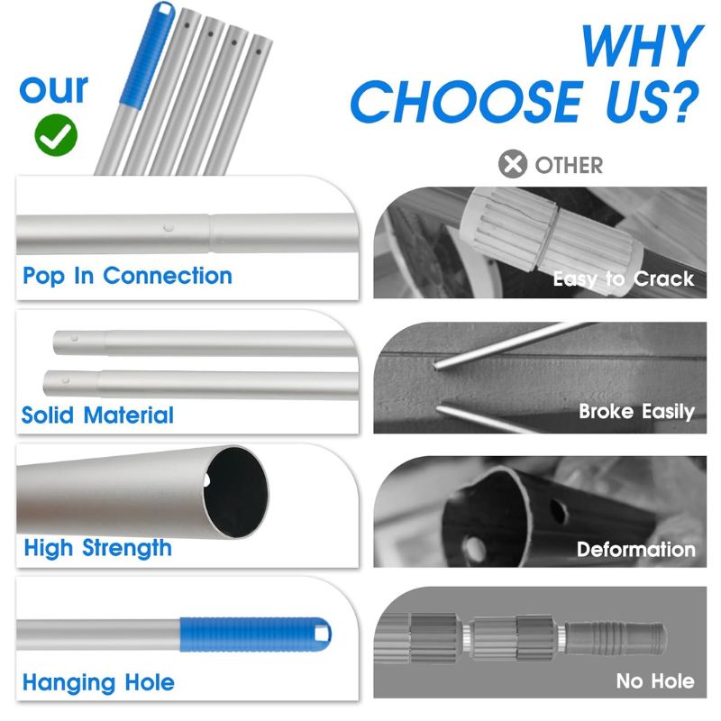 itoolmax 4 in 1 pool cleaning kit with pole