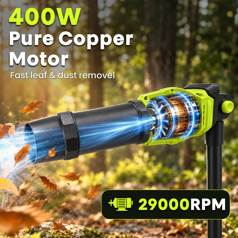 itoolmax 7.8ft roof leaf blower with pole 400w motor