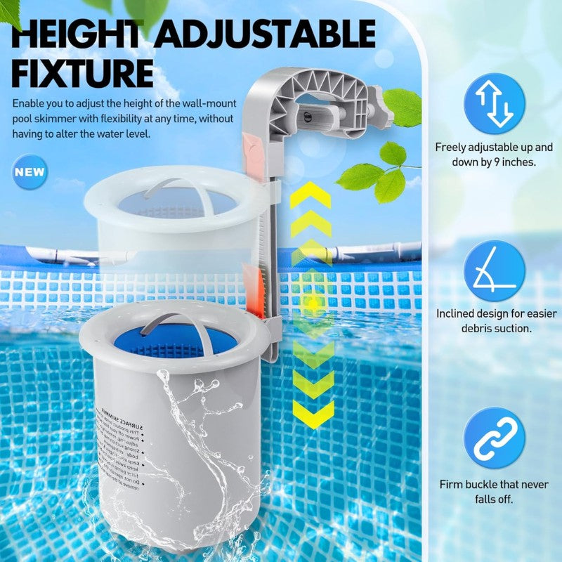 itoolmax above ground pool skimmer height adjustable