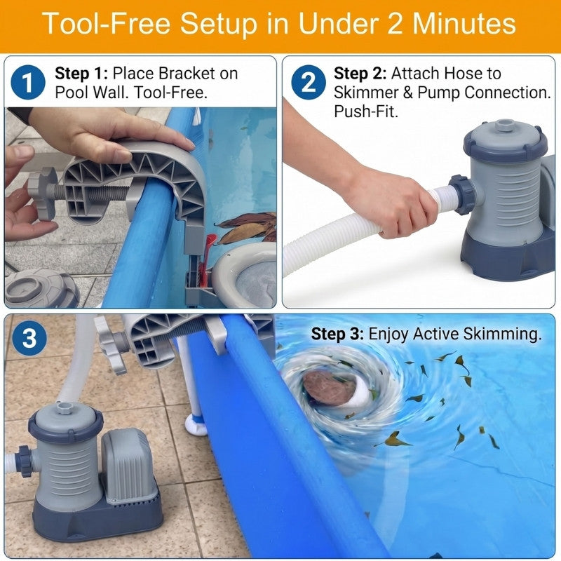 itoolmax above ground pool skimmer tool free setup