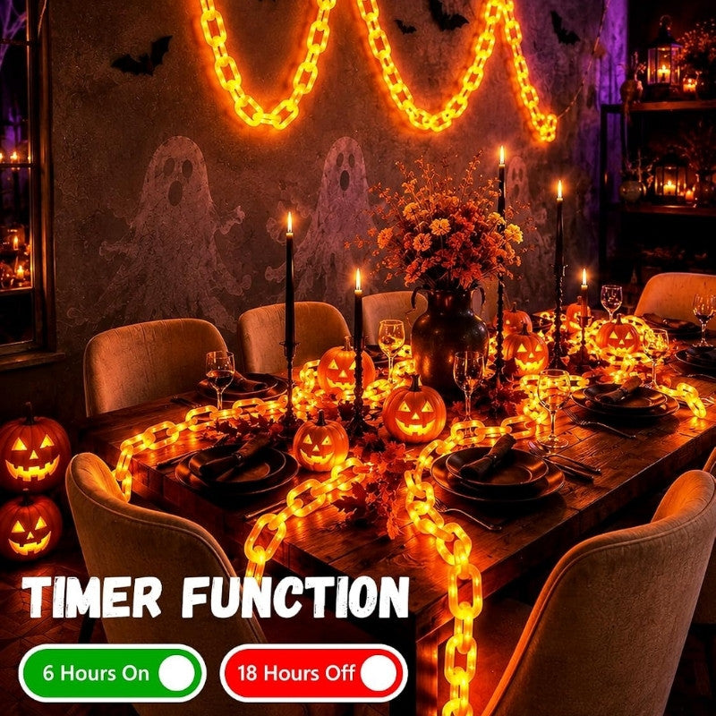 itoolmax battery halloween string lights product timer function