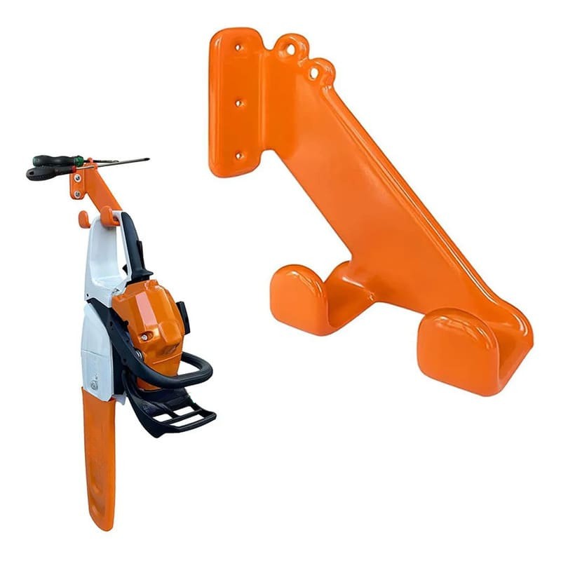 Chainsaw Stand Wall Mount for Garden, Garage, Workshop