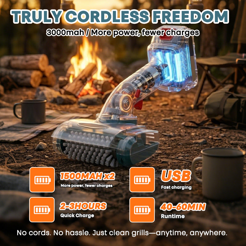 itoolmax cordless rechargeable electric grill brush more power