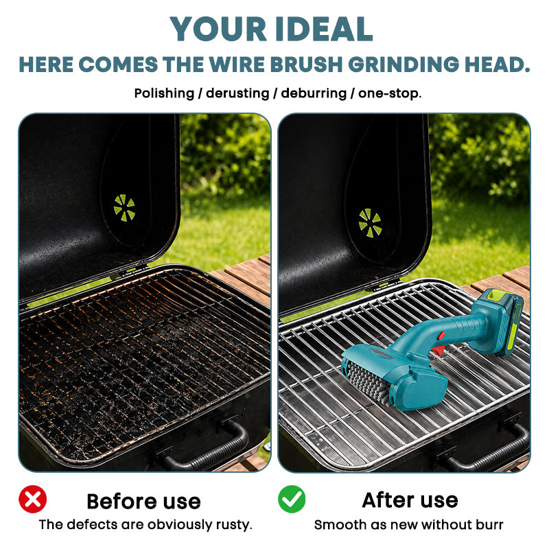 itoolmax cordless rechargeable electric grill brush to deep cleaning