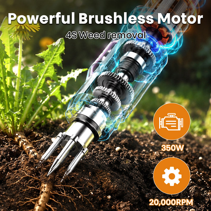 itoolmax cordless stand weed puller powerful brushless motor
