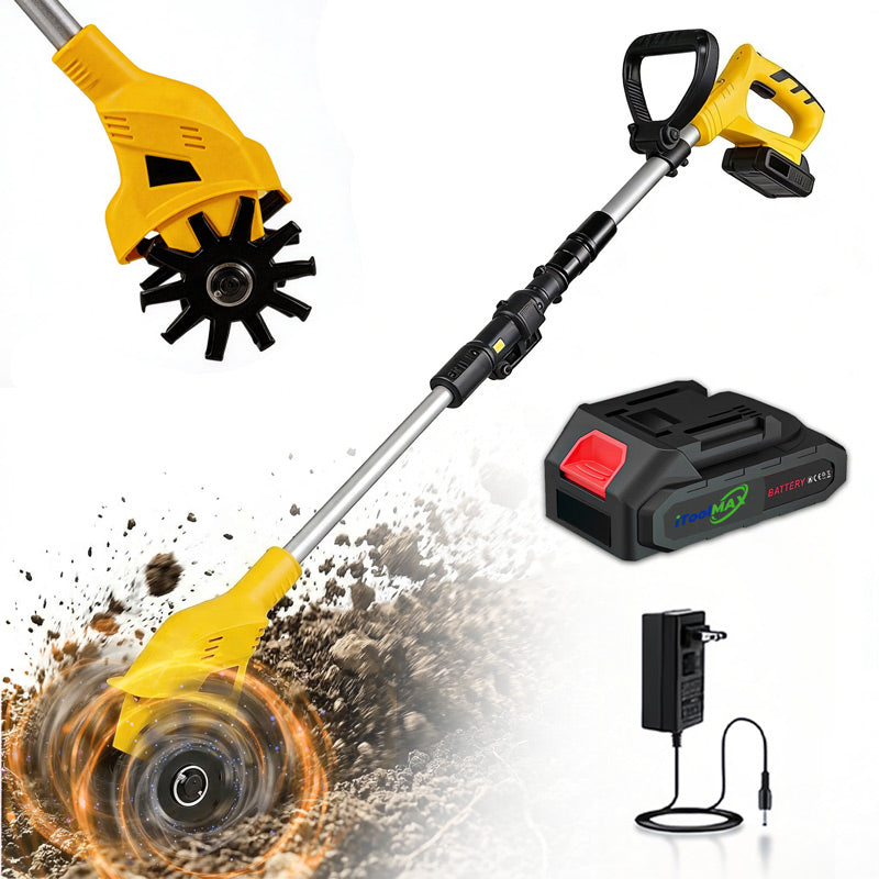 itoolmax cordless tiller electric cultivator with battery