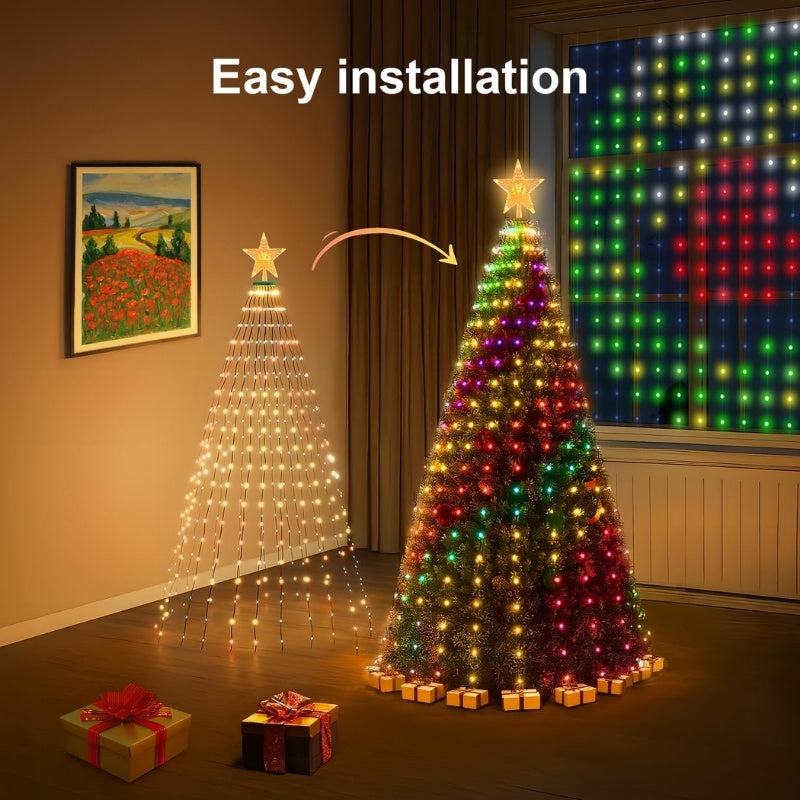 itoolmax diy custom app control christmas tree lights easy to connect