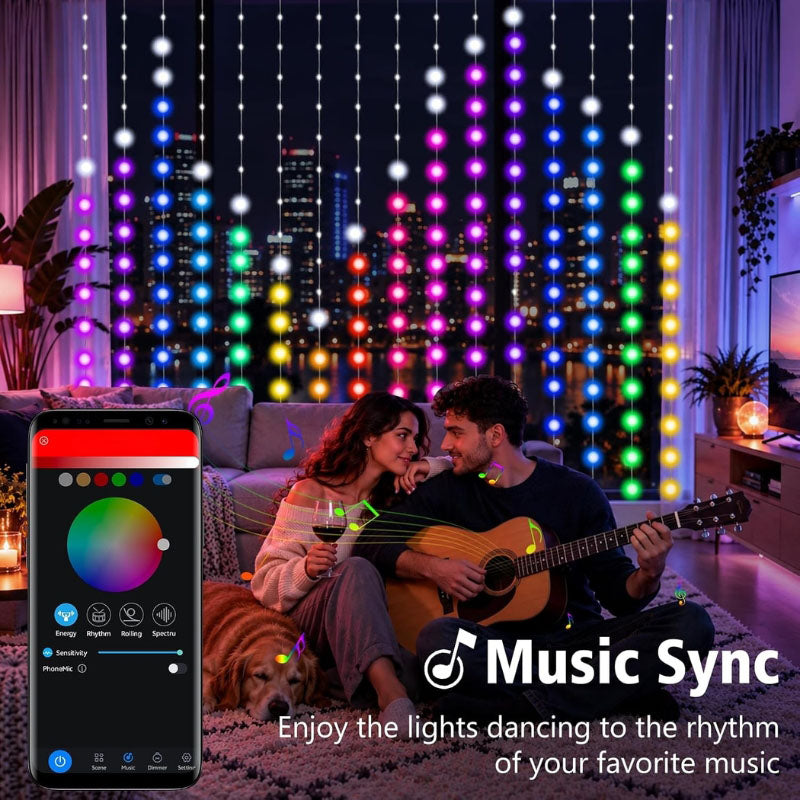 itoolmax diy smart led curtain sync lights diy functions
