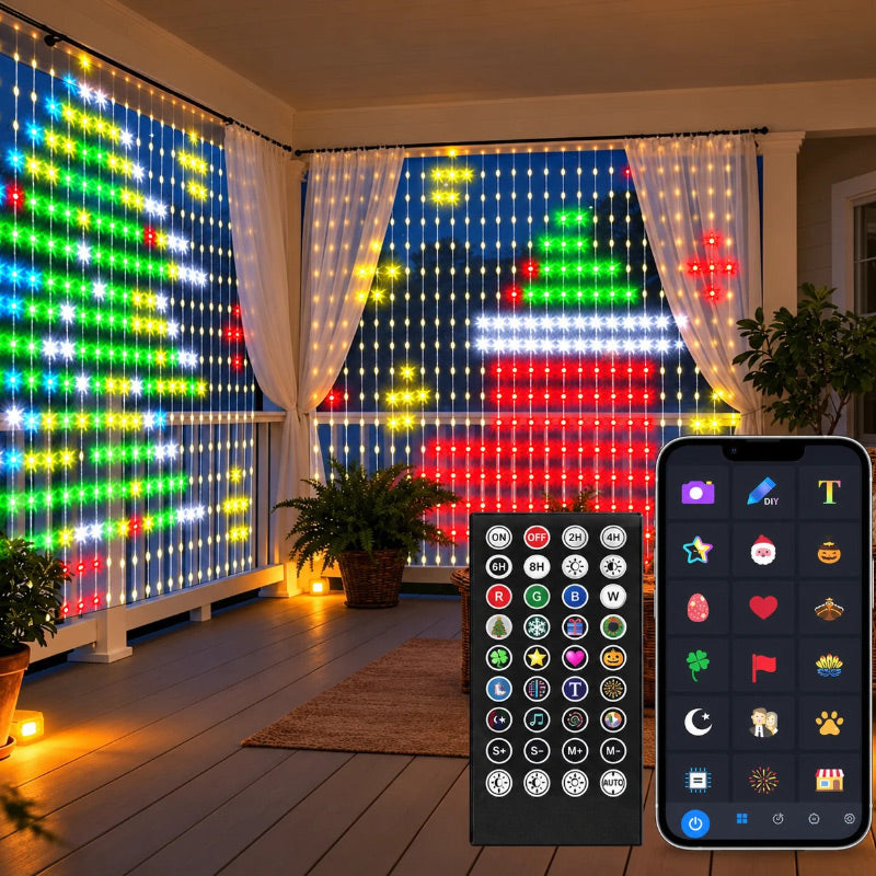 DIY intelligente LED-Vorhang-Synchronbeleuchtung