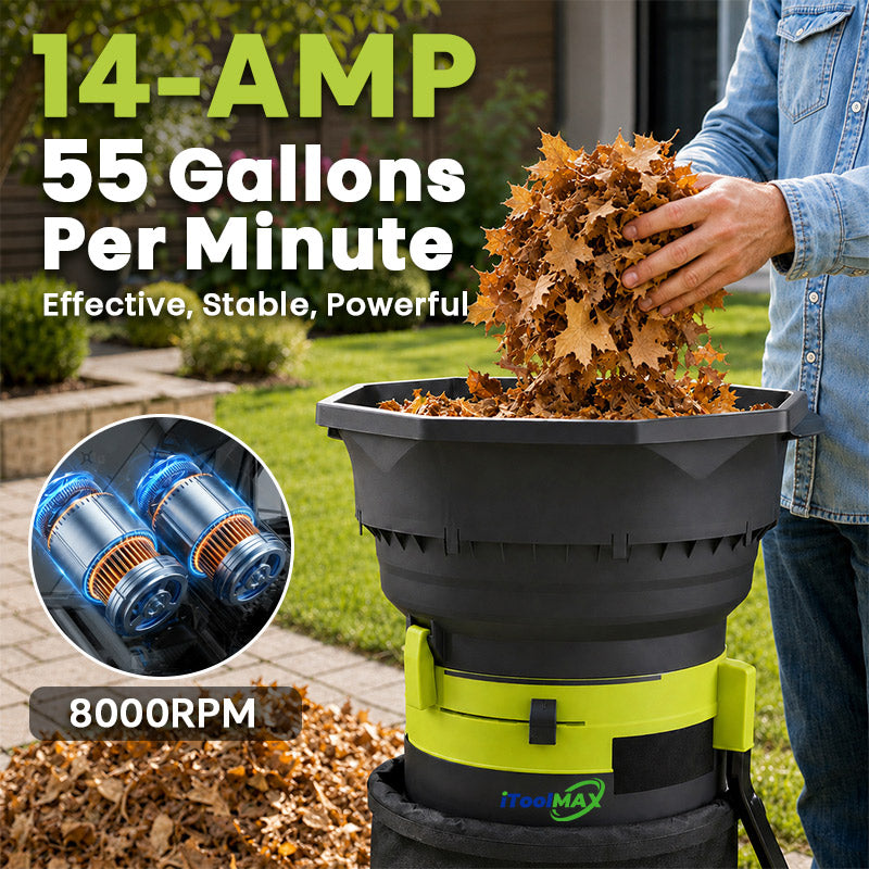 itoolmax-electric-leaf-mulcher-with-wheels-14amp-motor