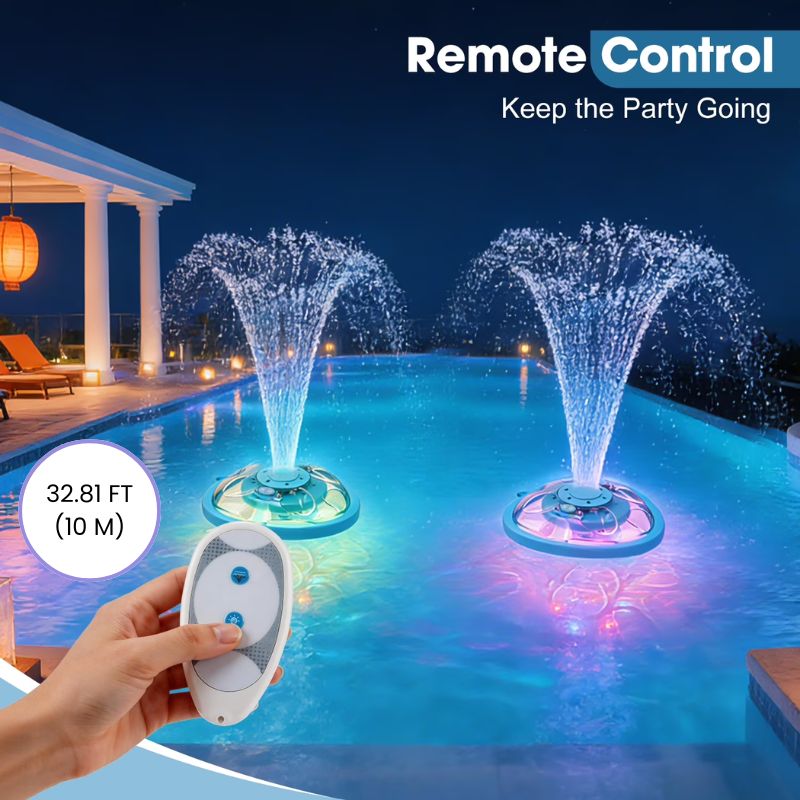 itoolmax floating pool fountain with remote control