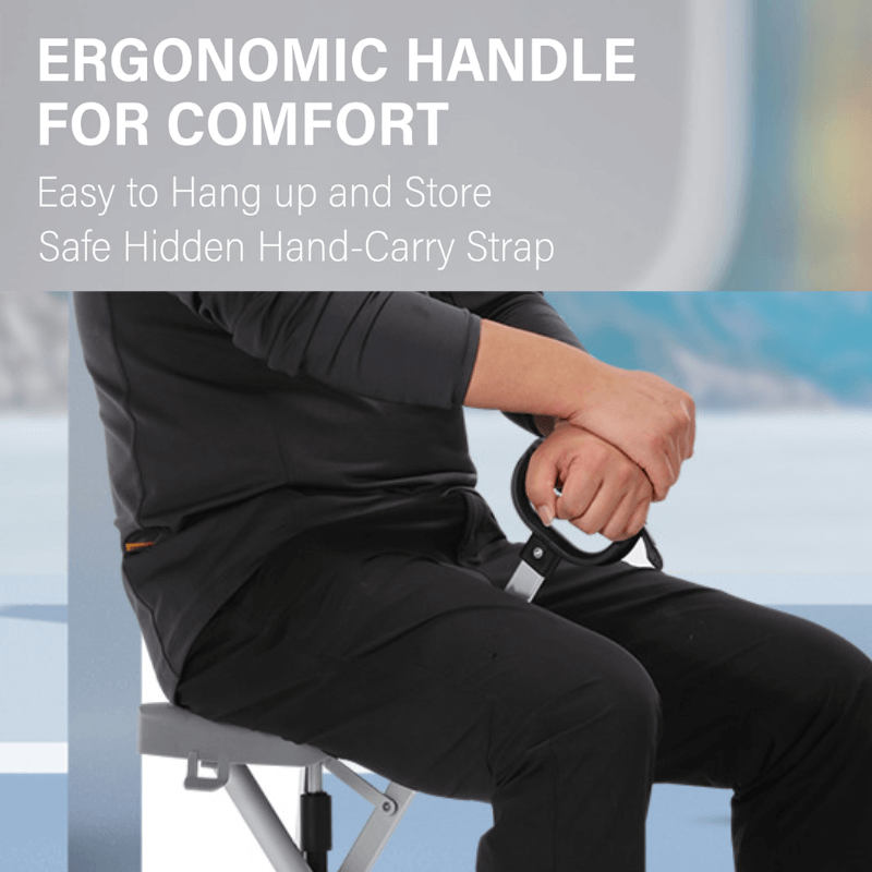 itoolmax folding walking stick with seat ergonomic handle for comfort