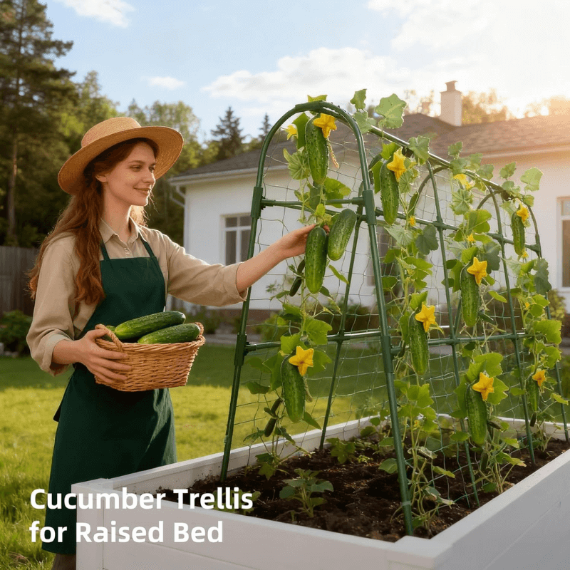 itoolmax garden cucumber trellis for raised bed