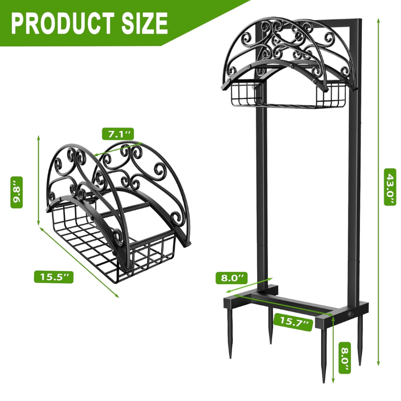 itoolmax garden hose holder size