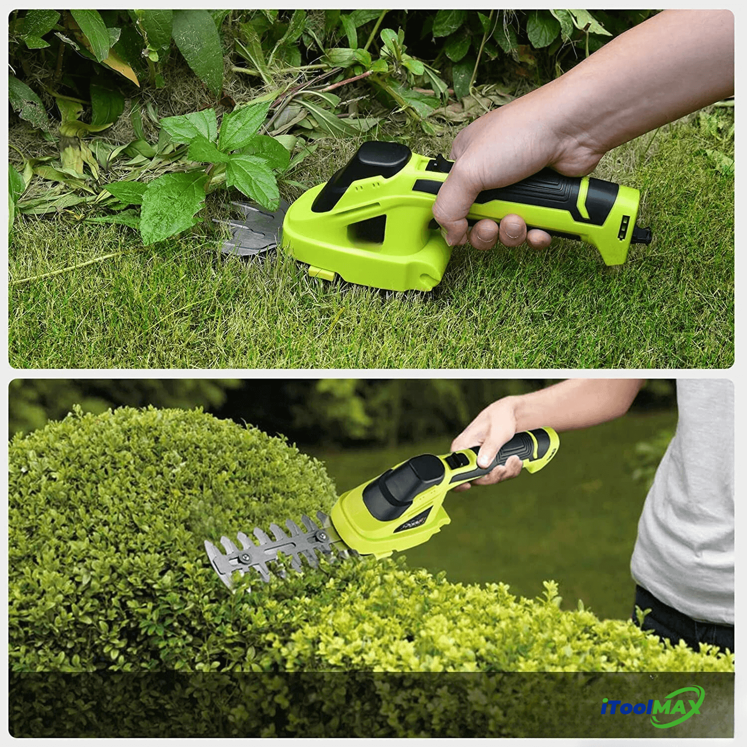 2 in 1 Cordless Shears and Hedge Trimmer - Lightweight – itoolmax 2 in 1 Cordless Shears and Hedge Trimmer - Lightweight – itoolmax
