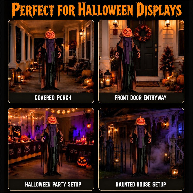 itoolmax halloween animatronics pumpkin ghost product for halloween displays