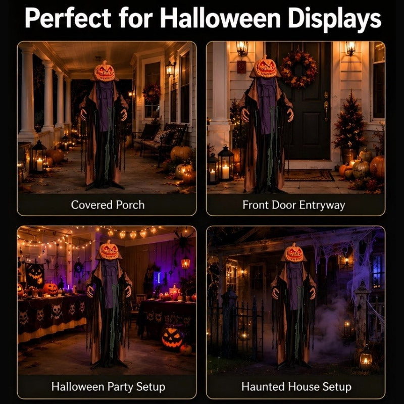 itoolmax halloween animatronics pumpkin ghost product for halloween displays