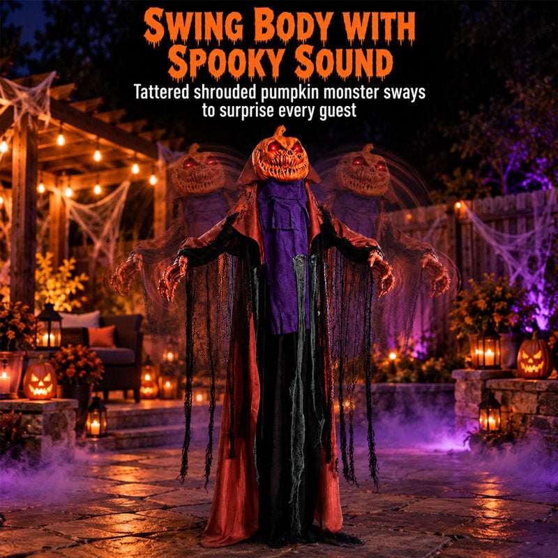 itoolmax halloween animatronics pumpkin ghost product swing body