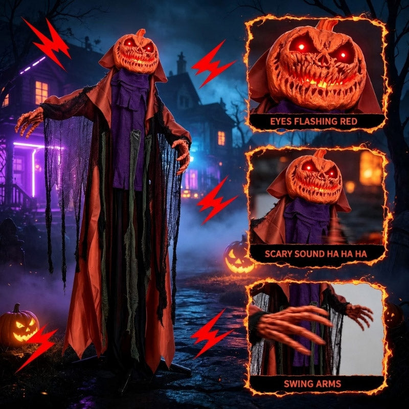 itoolmax halloween animatronics pumpkin ghost product three effects