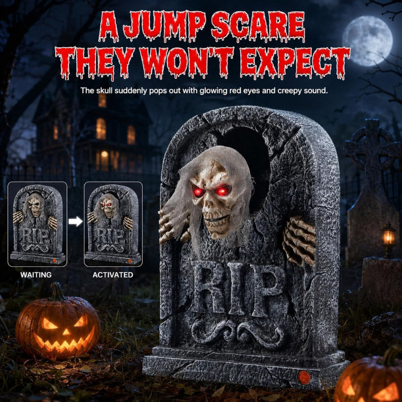 itoolmax halloween animatronics zombie tombstone product for a scary surprise