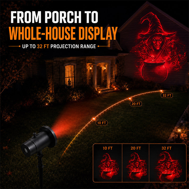 itoolmax halloween projector lights product 32ft wide display