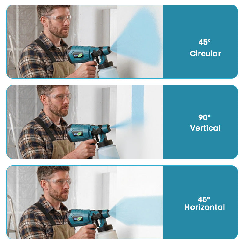 itoolmax high pressure cordless paint sprayer spray modes