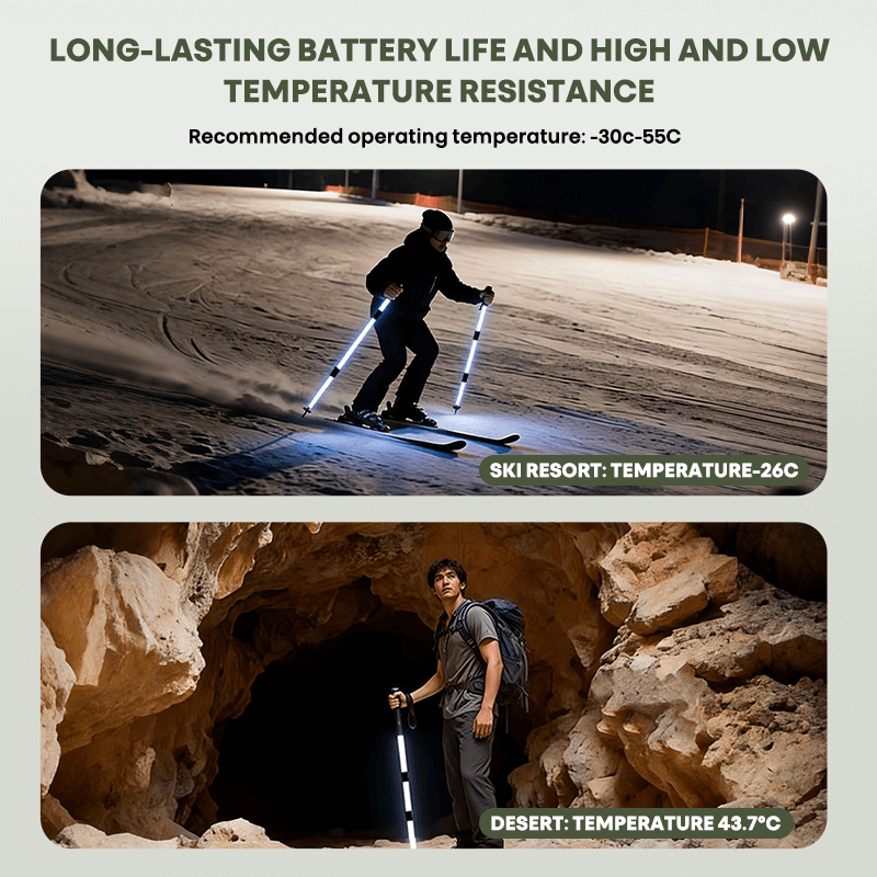 itoolmax illuminated trekking stick long lasting