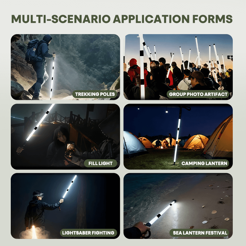 itoolmax illuminated trekking stick multi secenario