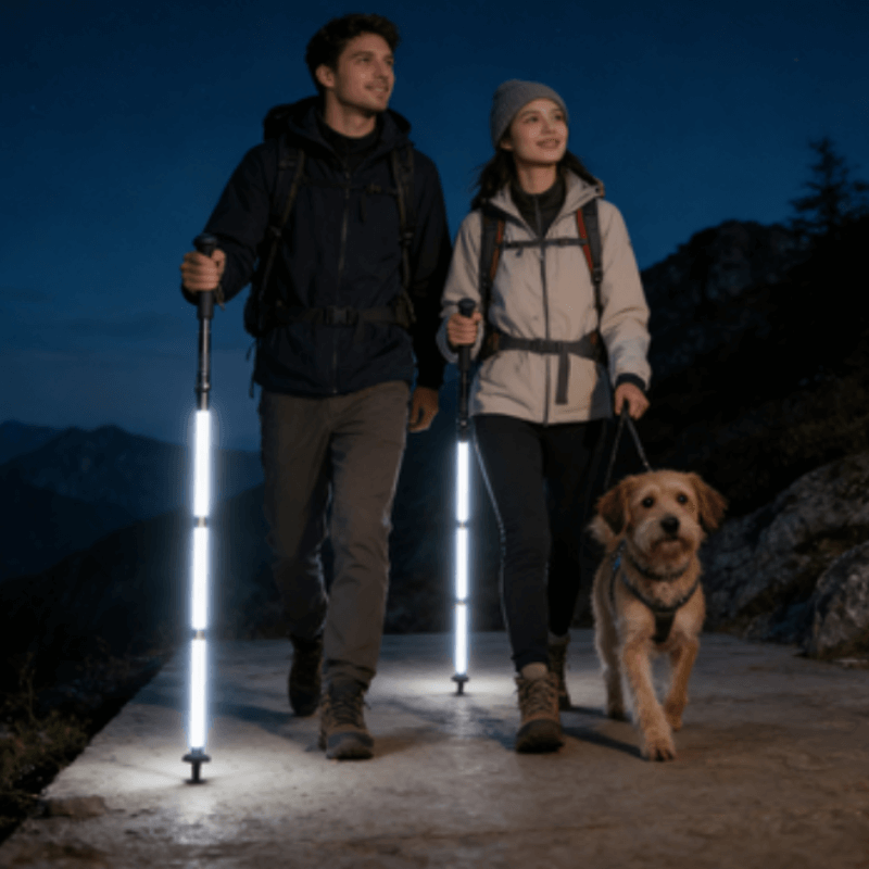 itoolmax illuminated hiking stick for outdoor