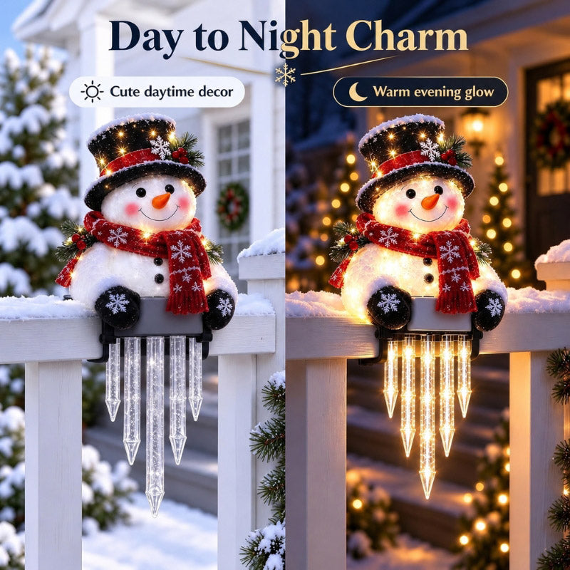 itoolmax light up snowman christmas icicle light decor charming glowing