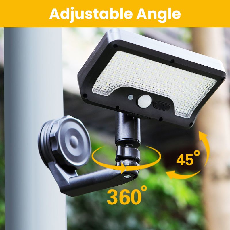 itoolmax magnetic solar light 600lm waterproof outdoor adjustable angle