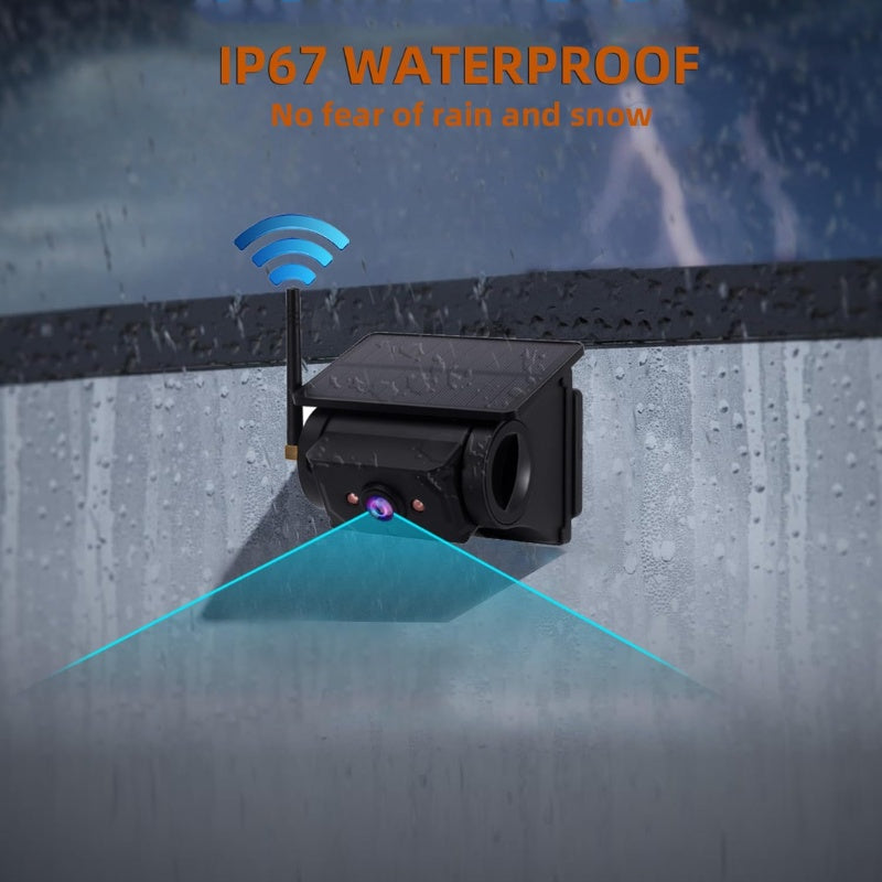itoolmax magnetic solar wireless backup camera ip67 waterproof