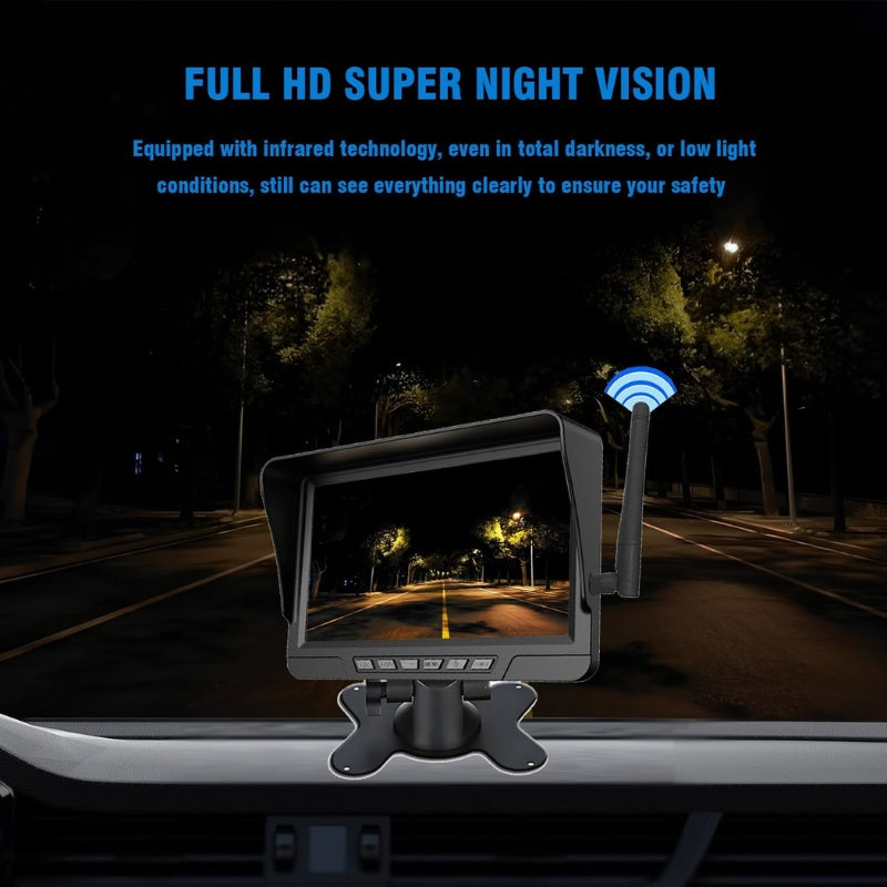 itoolmax magnetic solar wireless backup camera night vision