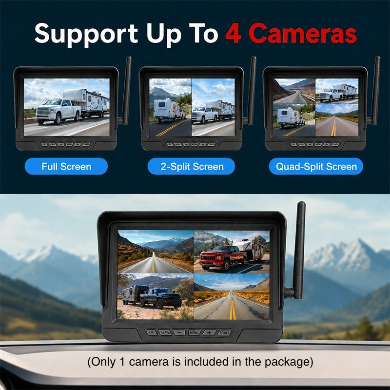 itoolmax magnetic solar wireless backup camera support up to 4 cameras